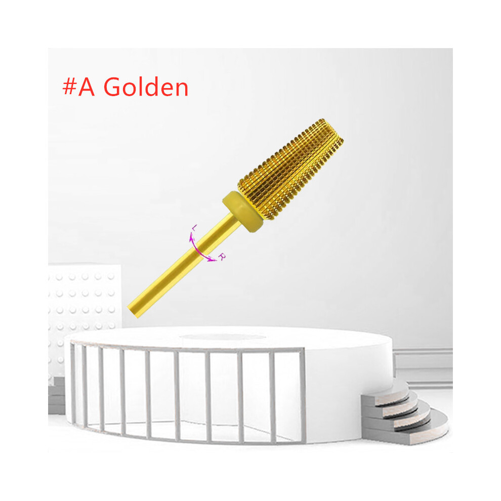 (#A) Nail Polishing Head Cone Tip Tungsten Steel Drill Bits Electric Cuticle Cleaner Rotary Tool 110691488794