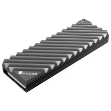 (Grey) Jonsbo M2-3 Heatsink SSD Heat Dissipation Radiator, M.2 Cooling Heat Sink for Thermal Efficiency