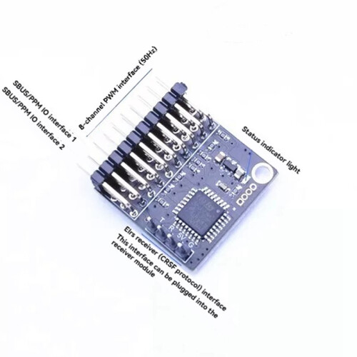 FPV Air-Ground Integration/UAV/ELRS/CRSF/PWM/SBUS/PPM Protocol Conversion with Battery Voltage Detection for FPV Drone 2