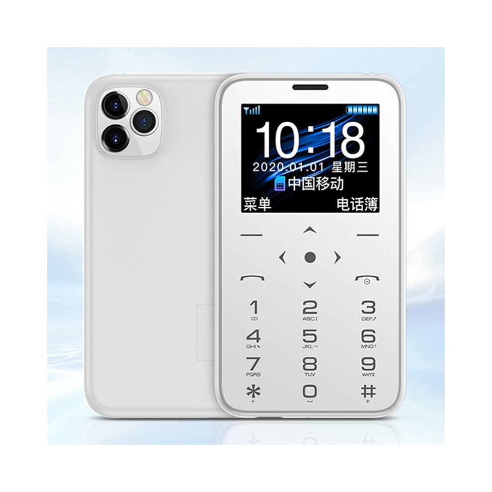 (White) Soyes 7S Mini Mobile Phones 1.5" Ips Color Display Torch Camera Mp3 Long Standby Kids Cellphone White 110691414359