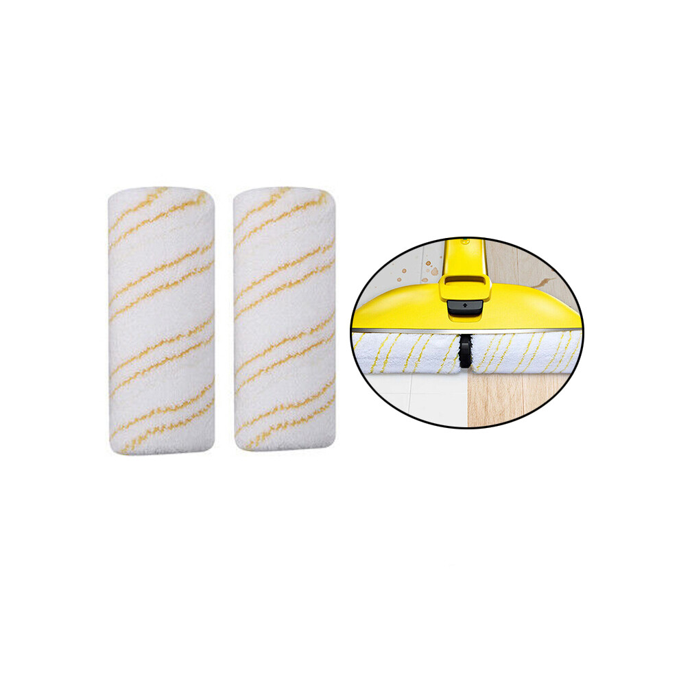 Yellow (Yellow) 2Pcs Replacement Microfiber Rollers For Karcher Fc3 Fc5 Cordless Floor Cleaner