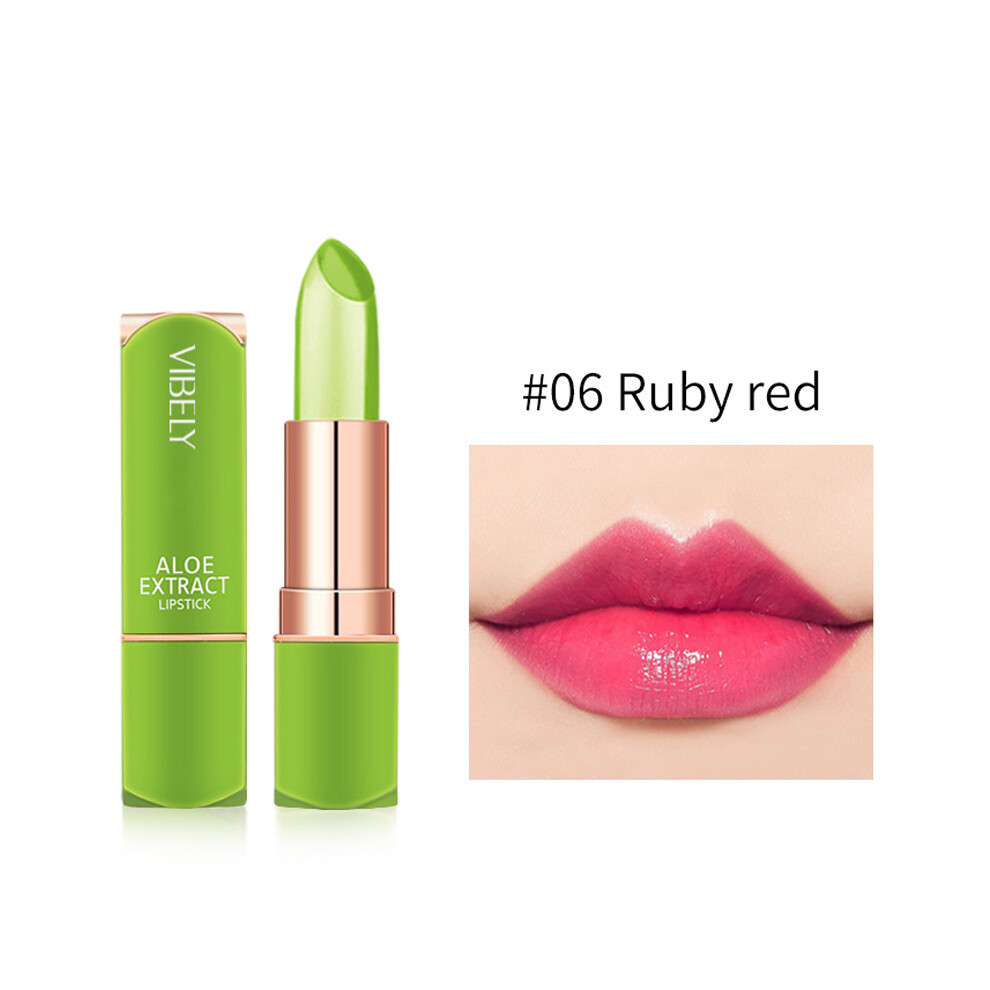 (#06) Aloe Vera Lipstick Lip Balm Color Mood Changing Moisturizing Lip Gloss Lip Care