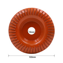(Orange/arc) 100mm Wood Shaping Disc Grinding Wheel Rotary Sanding Polishing Carving Disc Tools For Angle Grinder