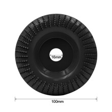 (Black/arc) 100mm Wood Shaping Disc Grinding Wheel Rotary Sanding Polishing Carving Disc Tools For Angle Grinder