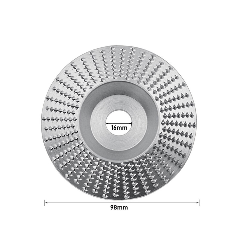 (Silver/Bevel) 100Mm Wood Shaping Disc Grinding Wheel Rotary Sanding Polishing Carving Disc Tools For Angle Grinder Silver 320997705864