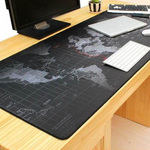 (400*900*2mm) Rubber Large Mouse Pad Mat Old World Map Pattern Washable Mousepad Absorbent