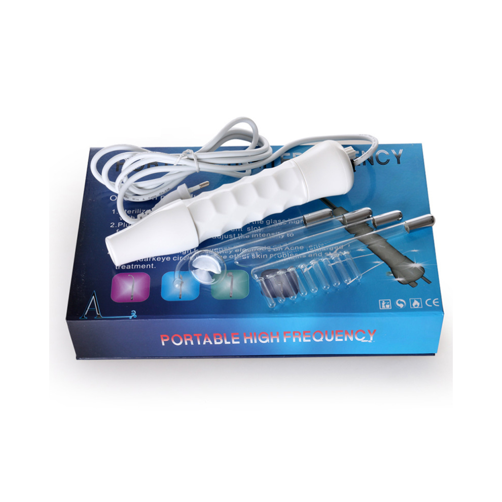 (UK) Handheld High frequency Beauty Instrument Portable Spot Remover Electrotherapy Comb