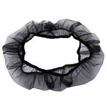 (black M) Universal Birdcage Cover Seed Catcher Nylon Mesh Parrot Cage Skirt Easy Cleaning Ventilated
