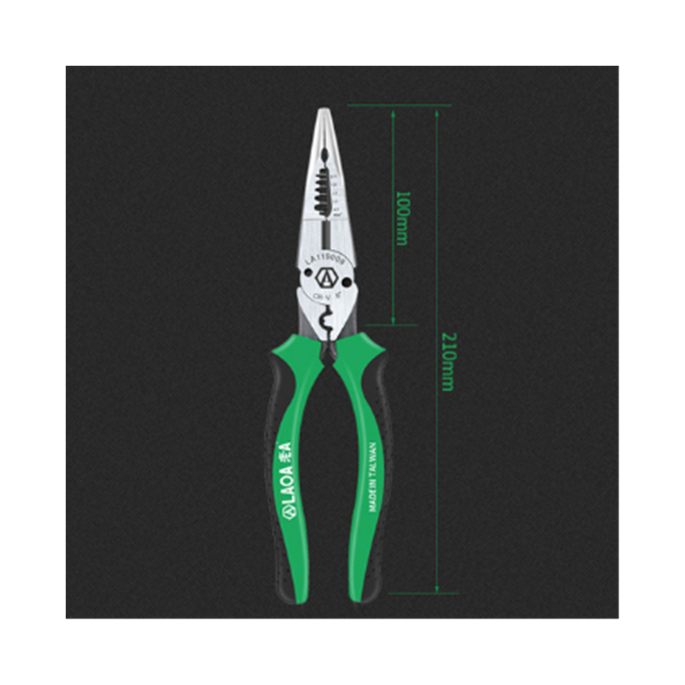 (Needle Nose Pliers) Multi-Purpose Long Nose Pliers With Wire Stripper Crimper Cutter Multi-Tool 115295275917