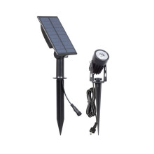 (1 LED White Light) Solar Spike Spotlight Waterproof LED Landscape Lawn Lights Garden Courtyard Lamp