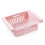 (Blue) Stretchable Refrigerator Organizer Drawer Basket Fresh Spacer Layer Storage Rack 6