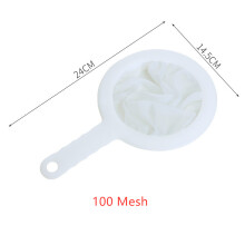 (100 Mesh) Soymilk Filter Mesh Sieve Milk Bag Juice Colander Handheld Flour Honey Strainer