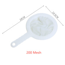 (200 Mesh) Soymilk Filter Mesh Sieve Milk Bag Juice Colander Handheld Flour Honey Strainer