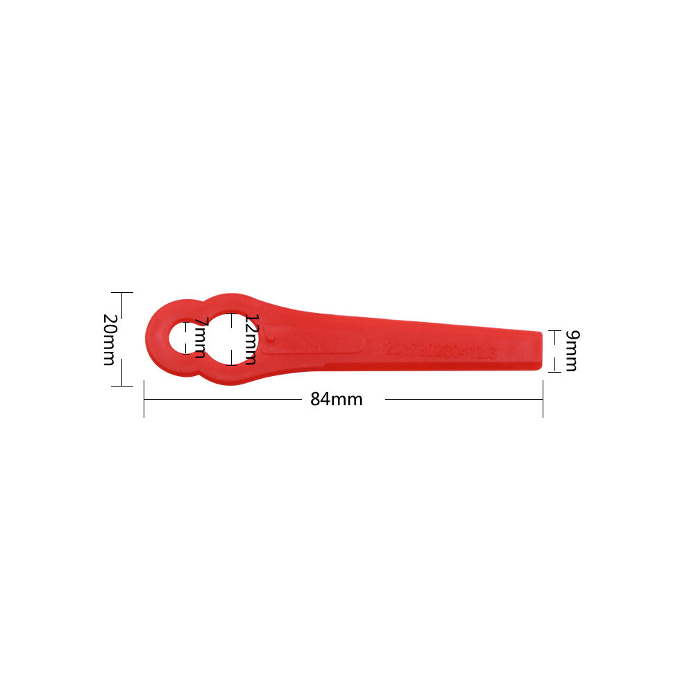 (Red) 12 Pcs Plastic Cutter Blade Fit For Stihl Polycut Lawnmower Trimmer Part 320997801498