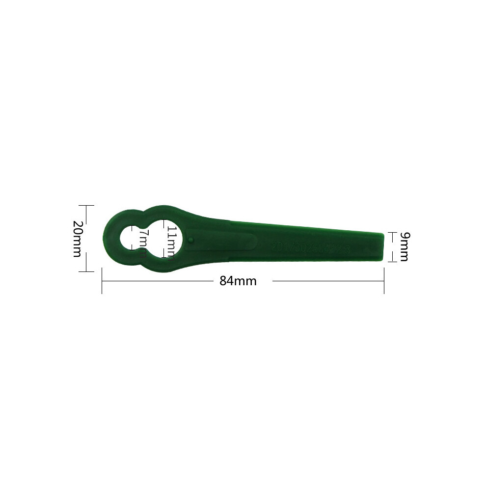 (Green) 12 Pcs Plastic Cutter Blade Fit For Stihl Polycut Lawnmower Trimmer Part 320997801504