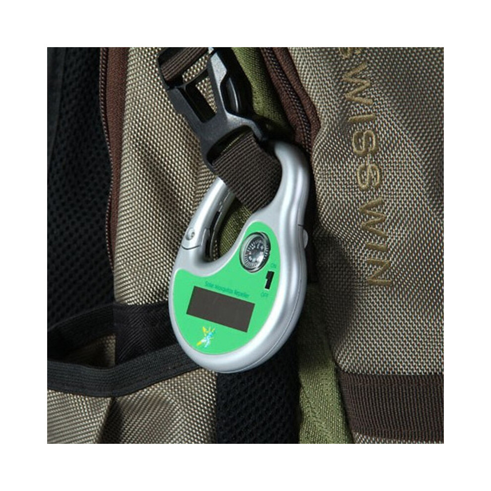 Solar Powered Portable Ultrasonic Mosquito Repeller Hook Type With Compass 320997780052