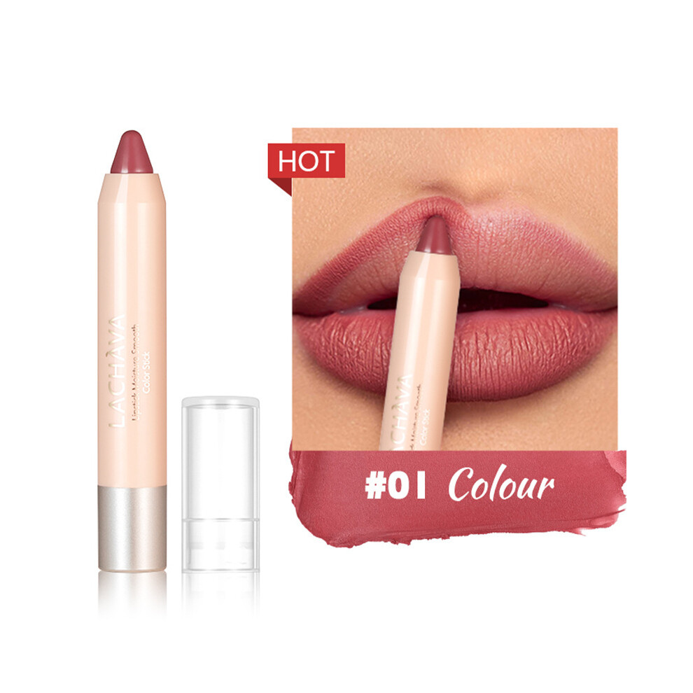 (#01) 8 Colors Matte Waterproof Lipstick Lip Pencil Pen Liner Lipliner Lipstick Pen