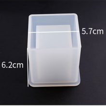 (Square) Resin Casting Mold Silicone Cube Cylinder Pen Holder DIY Craft Making Mould