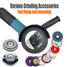 Angle Grinder M14/10Thread Inner Outer Flange Nut Set Quick Release Locking Nut for M10