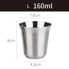 (L) Stainless Steel Double Wall Insulated Coffee Cups Beer Tumblers Glasses Shatterproof