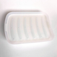 (Transparent) Silicone DIY Ham Hot Dog Making Mould Sausage Mold Baking Tools Kitchen Props With 6 Grid