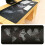 (300*700*2mm) Rubber Large Mouse Pad Mat Old World Map Pattern Washable Mousepad Absorbent 2