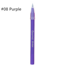 (Purple) 10 Colors Edible Pigment Brush Food Coloring Pen For Drawing Biscuits Fondant Cake Decorating Tools Cake DIY Tool