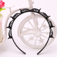 (black) Double Bangs Hairstyle Hairpin Clip Hair Accessories Multi-Layer Hollow Woven Headband