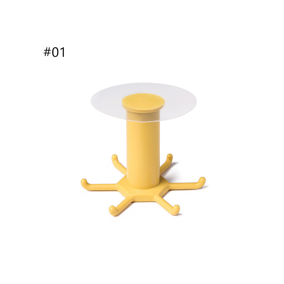 (#01) Wall-Mounted Seamless Adhesive Hook Rotatable Kitchen Storage Hanger Bathroom Wall Rack 320997784746