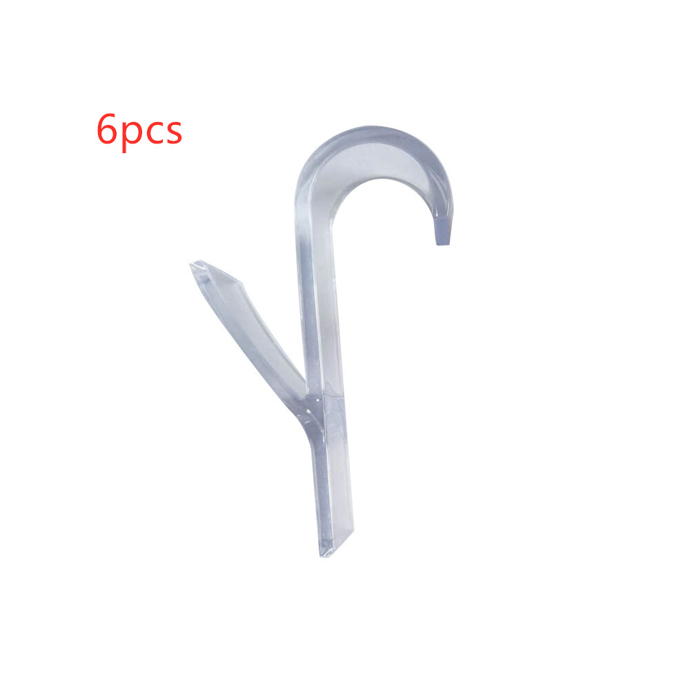 (Transparent) 6Pcs Hanger For Heated Towel Radiator Rail Clothes Bath Robe Hook Scarf Holder 320997789246