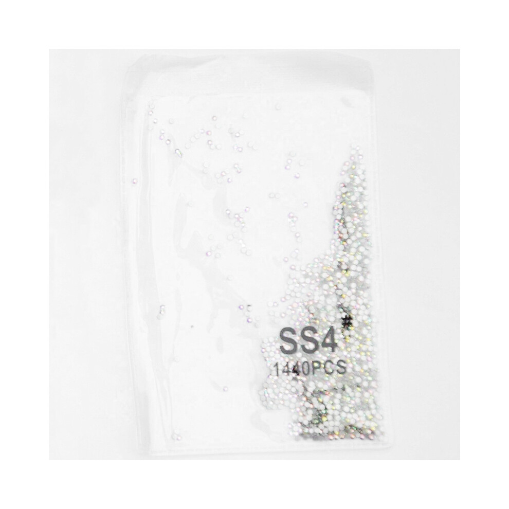 (SS4(1.5mm)1440pcs) 1440PCS Flatback Rhinestones Glass Diamantes Gems for Nail Art Crafts Decorations Clothes