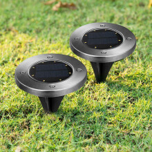(warm light) LED Solar Ground Light Waterproof Deck Outdoor Garden Yard Patio Lawn Path Lamp