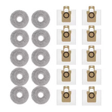 20PCS Mop Pad & Dust Bag for  Mijia 5C OV42CN Robot Vacuum Replacement Parts