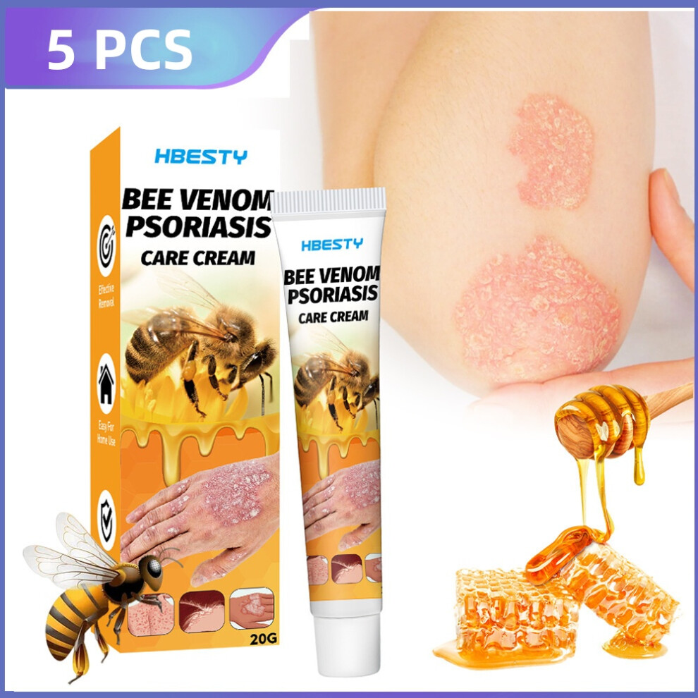 Cream (5Pcs) Bee Venom Psoriasis Care Psoriasis Ointment Skin Treatment Scalp Hand Foot