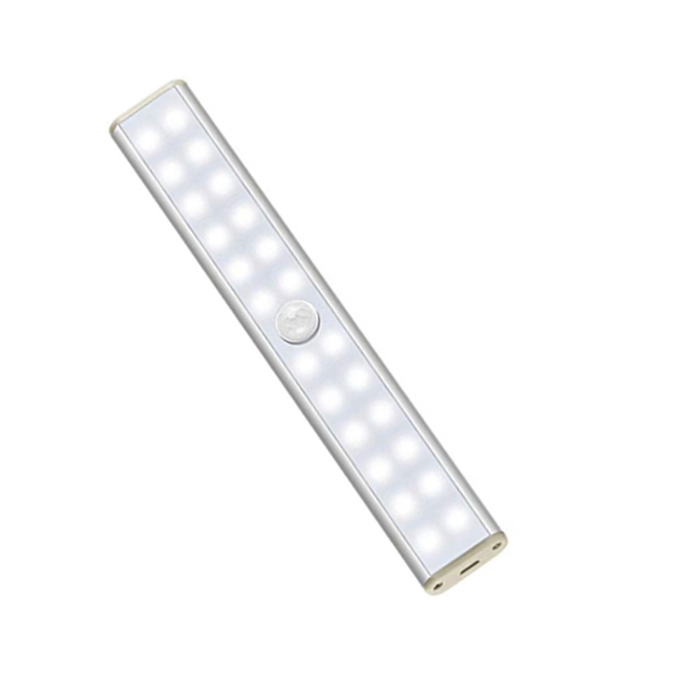 (Warm Light) Usb Rechargeable Led Motion Sensor Under Cabinet Light For Kitchen Closets 113121516722