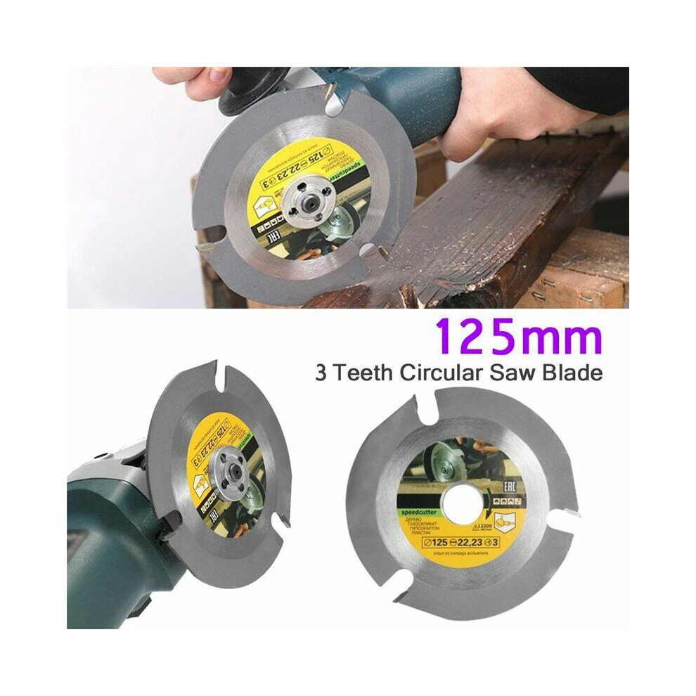125Mm 3T Circular Saw Blade Carving Disc Carbide Wood Cutting For Angle Grinder 320997774877