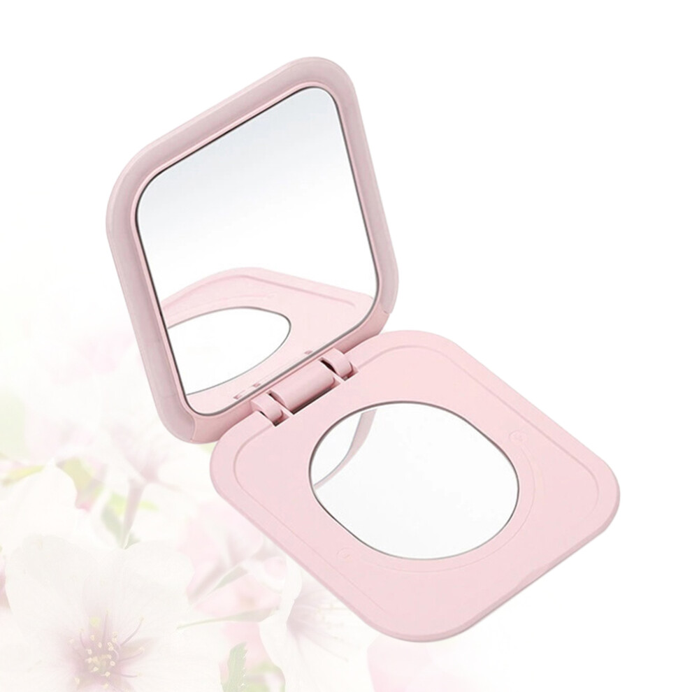 USB Rechargeable LED Makeup Mirror Portable Smart Touch Dimming Folding Mirror