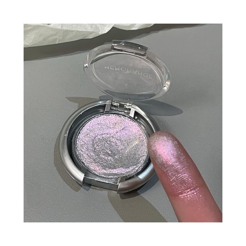 Pink (04# Glitter) Radiant Glow Single Eyeshadow Palette Fine Texture Long Lasting Shimmer Sparkle