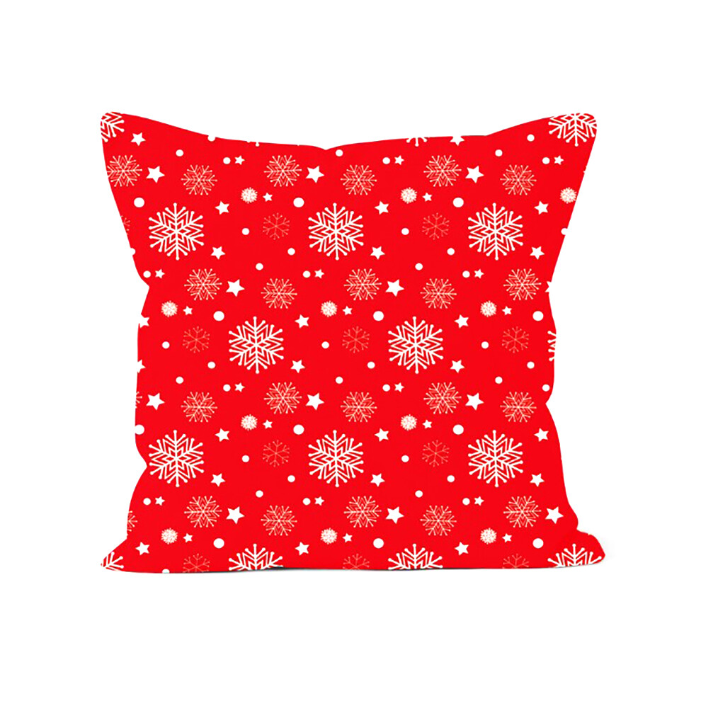 (E) Christmas Santa Claus Printed Decorative Linen Throw Pillow Covers For Sofa Car 110691771599
