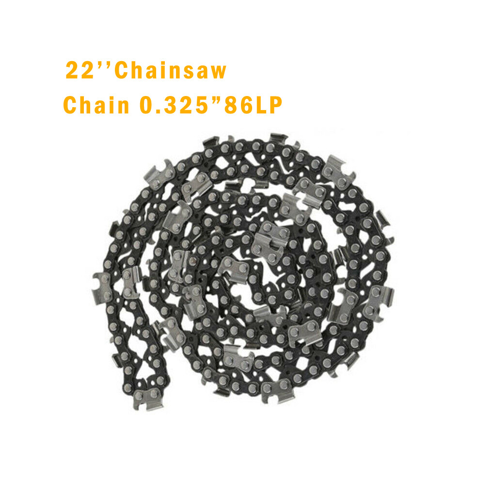 22" Chainsaw Saw Chain Blade 0.325"LP Pitch 0.058" Gauge Replacement 86DL Drive Link