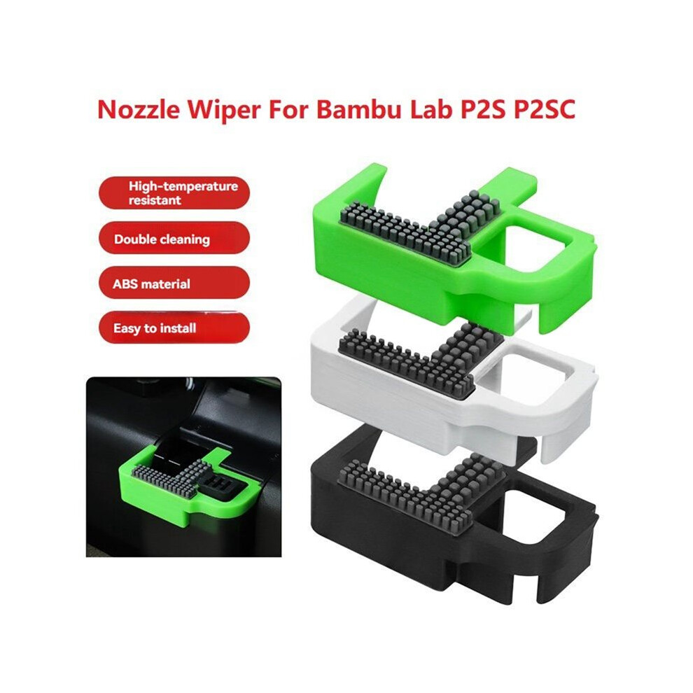 Nozzle Wiper Cleaner Cleaning Tool Quick Install Resistant To High Temperatures For P2s P2sc 3D Printers Black 6032965881596