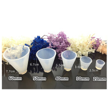 (60mm) DIY Craft Resin Casting Mold Pyramid Shape Silicone Jewelry Pendant Making Mould