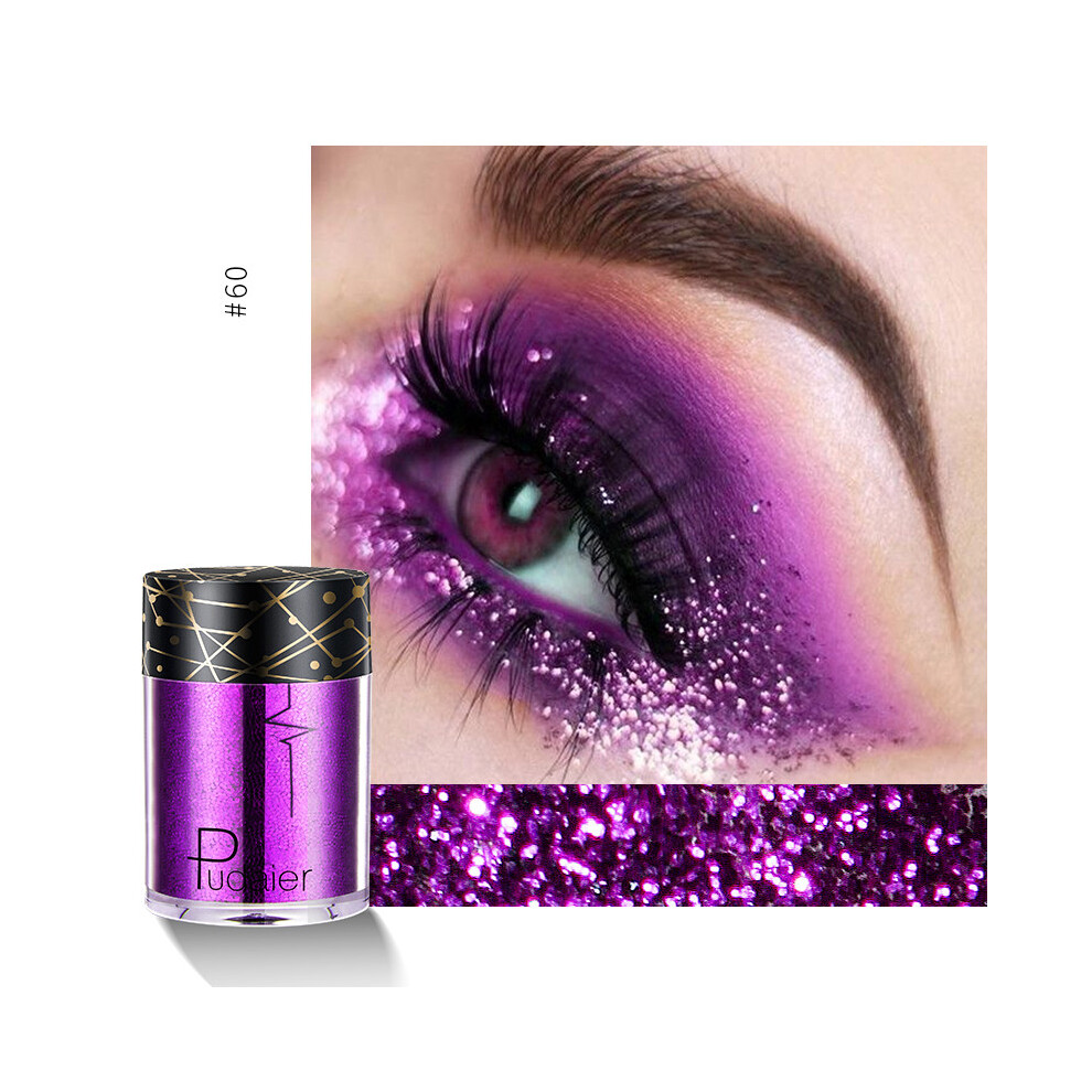 (#09) Pudaier Eyeshadow Glitter High Gloss Face Body Makeup Pigment Highlighter Shimmer Powder 36 Colors Women Cosmetics