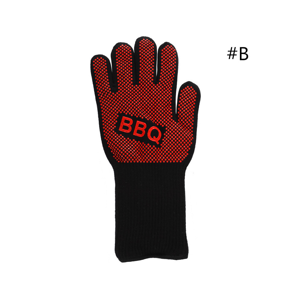 (#B) Bbq Grilling Cooking Mitts Extreme Heat Resistant Bakeware Oven Silicone Gloves 110691780676
