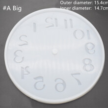 (#A Big) Epoxy Resin Mold Roman Numerals Clock Silicone Mould Handmade DIY Craft Making Tools