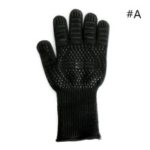 (#A) 1 Pair BBQ Grilling Cooking Bakeware Oven Silicone Gloves Anti-scalding Insulation