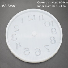 (#A Small) Epoxy Resin Mold Roman Numerals Clock Silicone Mould Handmade DIY Craft Making Tools
