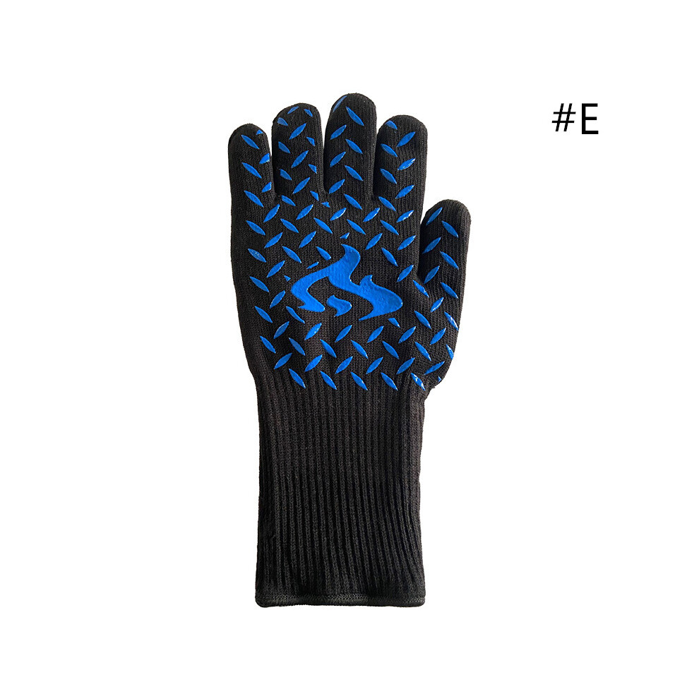 (#E) Bbq Grilling Cooking Mitts Extreme Heat Resistant Bakeware Oven Silicone Gloves 110691780713