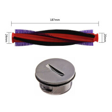 (185mm+End Cap Cover) Roller Brush & End Cap Cover For Dyson V6 Animal Fluffy SV03 Cordless Parts