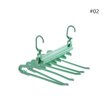 (#02) Multi-Functional Pants Rack Foldable Clothes Hangers Trousers Shelf Closet Space Saver